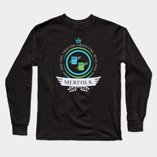 Magic the Gathering - Merfolk Tribe (UG) Long Sleeve T-Shirt by epicupgrades